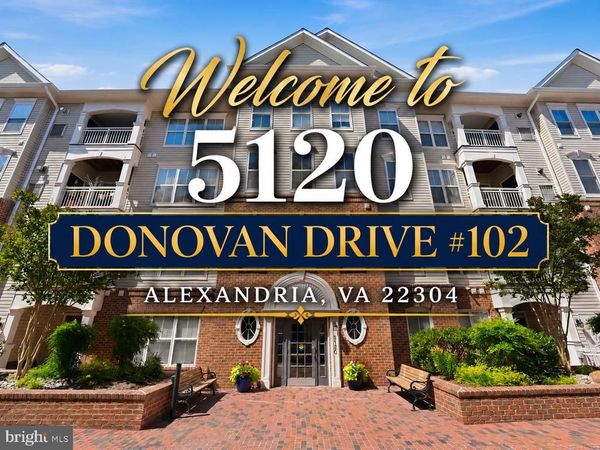 5120 DONOVAN DRIVE, Unit 102, ALEXANDRIA, VA 22304