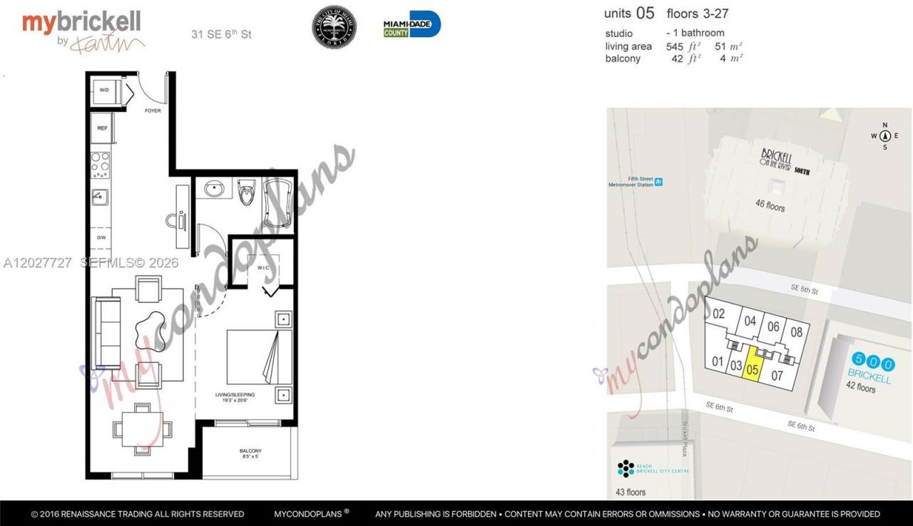31 SE 6th St , Unit 505, Miami, FL 33131 Photo