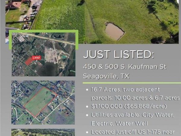 450 & 500 Kaufman Street S, Seagoville, TX 75159