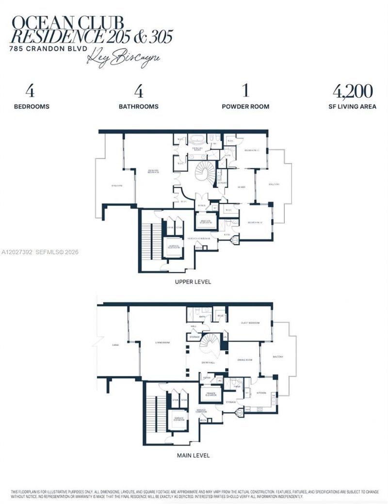 785 Crandon Blvd , Unit 205/305, Key Biscayne, FL 33149 Photo