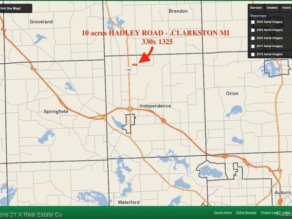 Vacant Hadley Road , Independence Twp, MI 48348