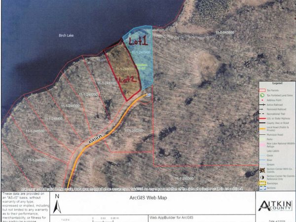 Lot 2 454th Place , Aitkin, MN 56431