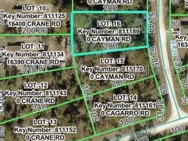 CAYMAN ROAD , WEEKI WACHEE, FL 34614