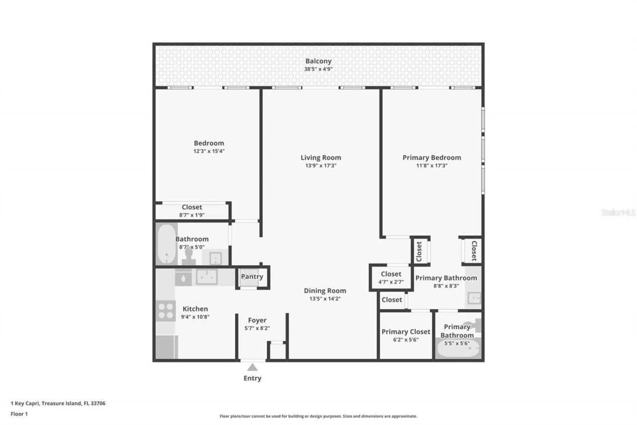 1 Key Capri, Unit 302E, Treasure Island, FL 33706 Photo