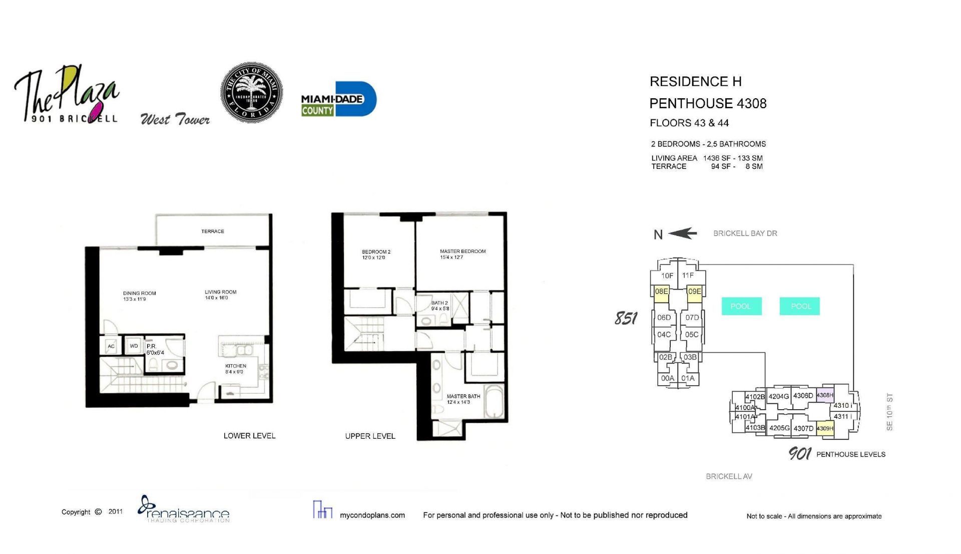 951 Brickell Avenue, Unit 4308, Miami, FL 33131 Photo
