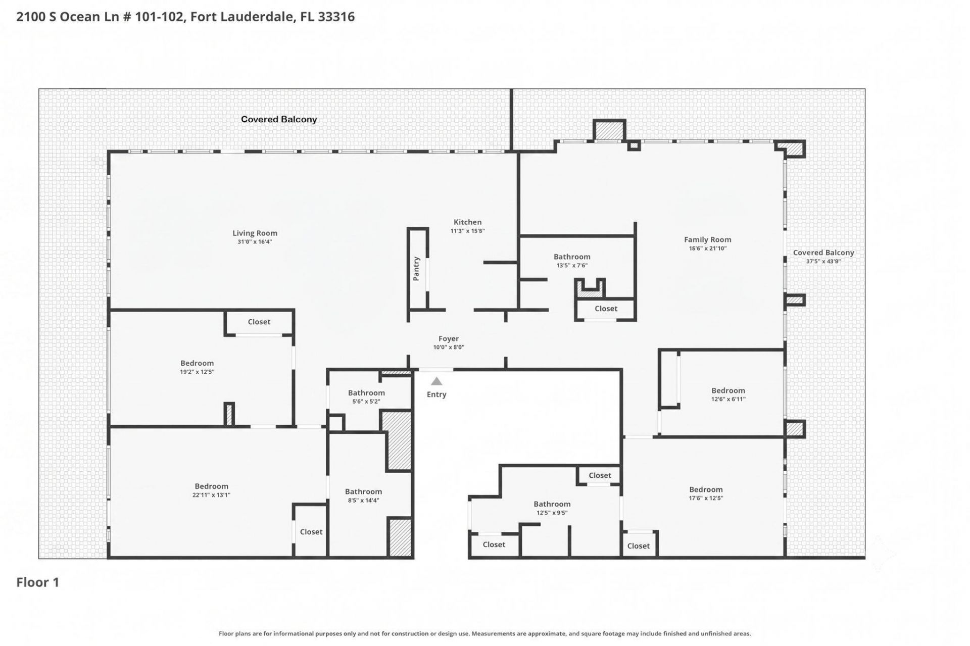 2100 S Ocean Lane, Unit 101-102, Fort Lauderdale, FL 33316 Photo