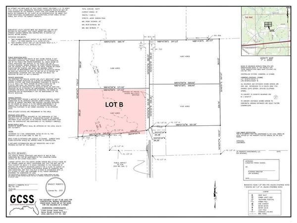 LOT B JACKIE GORDON Lane , Albany, LA 70711