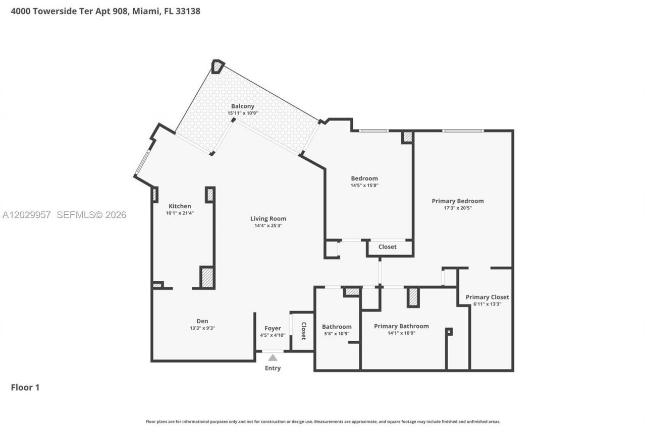 4000 Towerside Ter , Unit 908, Miami, FL 33138 Photo