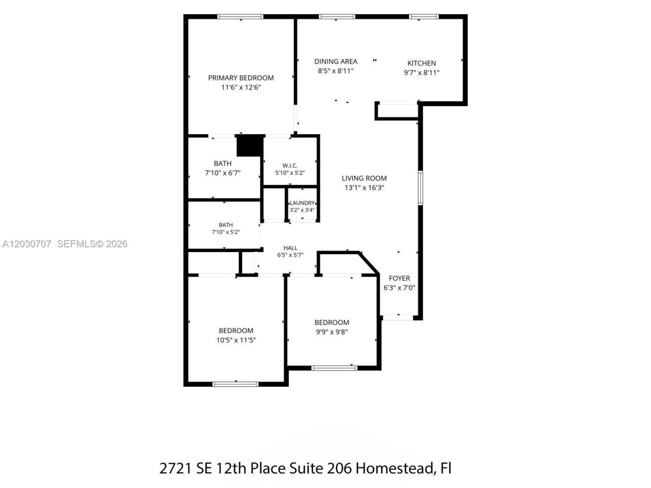 2721 SE 12th Pl , Unit 206, Homestead, FL 33035 Photo