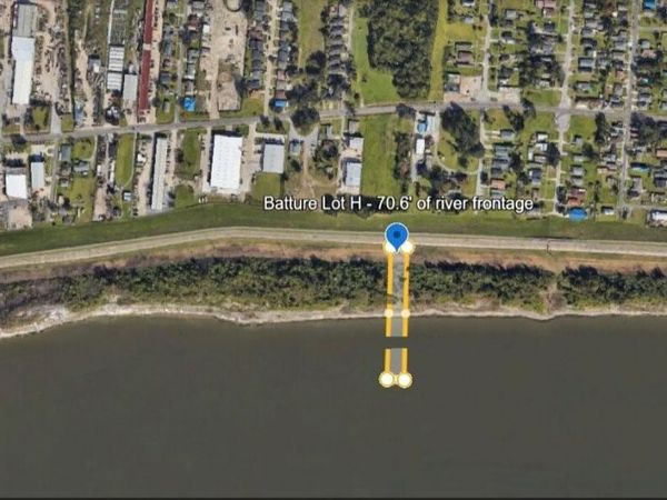 BATTURE LOT H - 70.6 OF RIVER FRONTAGE , Kenner, LA 70062