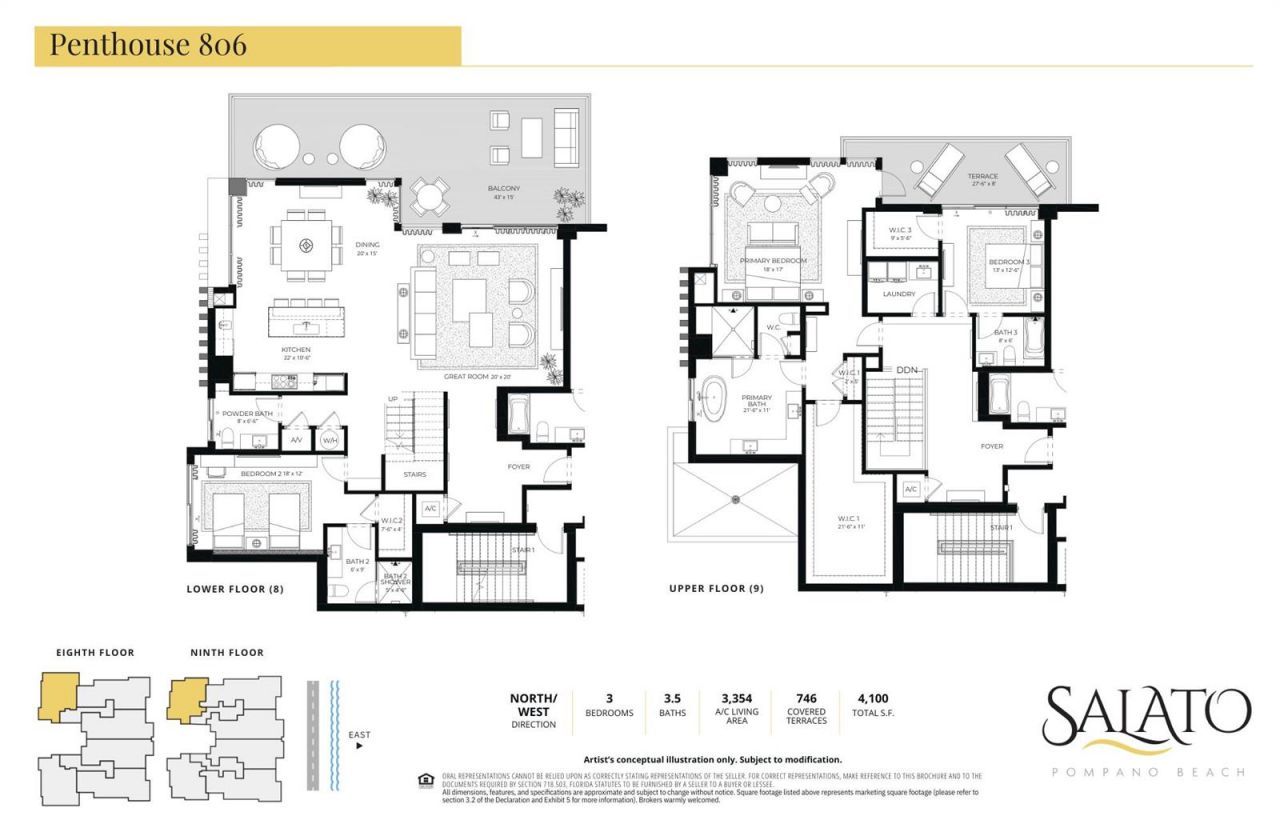 305 Briny Avenue , Unit Ph 806, Pompano Beach, FL 33062 Photo