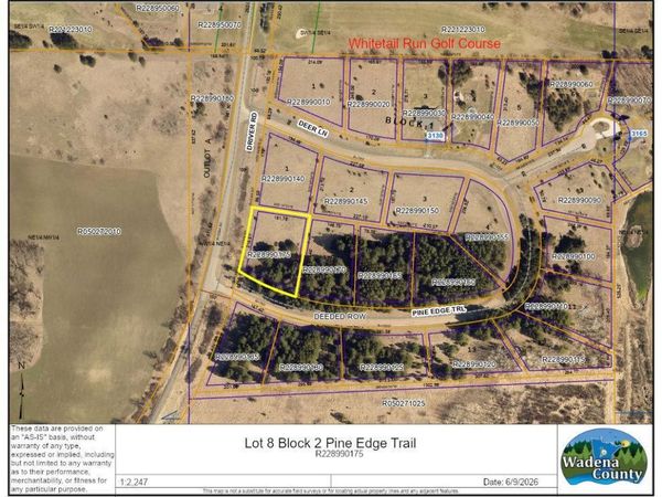 TBD Lot 8 Block 2 Pine Edge Trail , Wadena, MN 56482