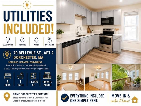 70 Bellevue Street, Unit 2, Boston, MA 02125