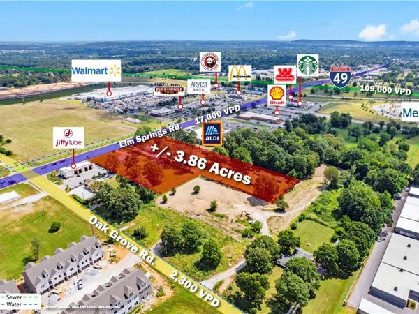 Elm Springs Road , Unit 3.86AC, Springdale, AR 72762