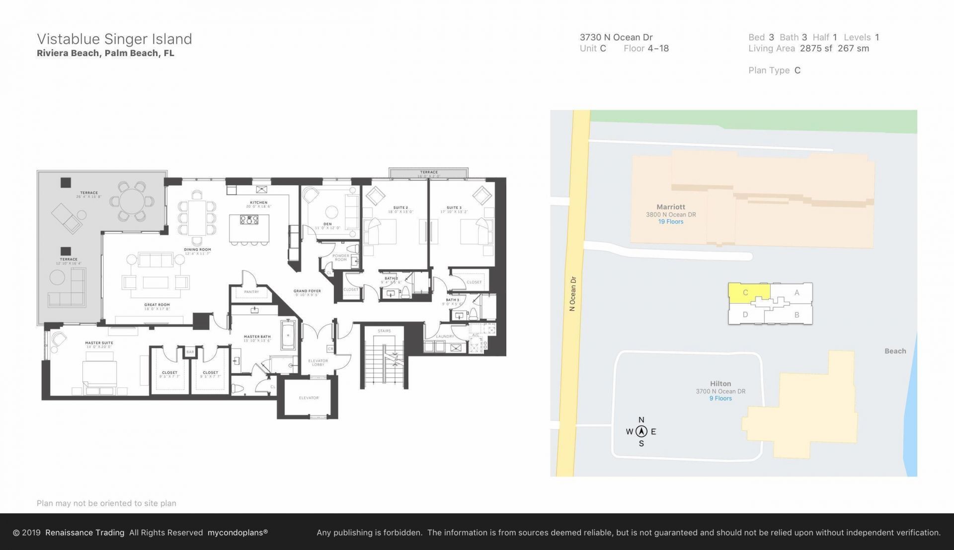 3730 N Ocean Drive, Unit 12c, Singer Island, FL 33404 Photo