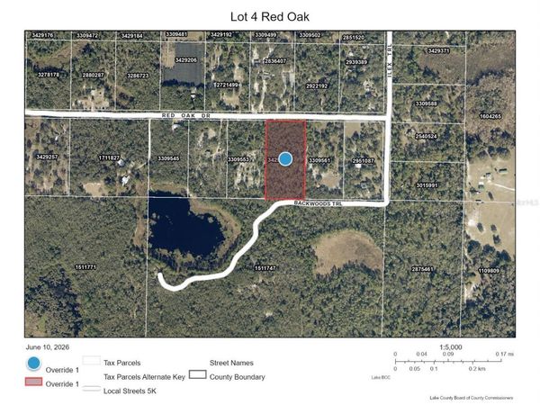 LOT 4 RED OAK DRIVE , EUSTIS, FL 32736