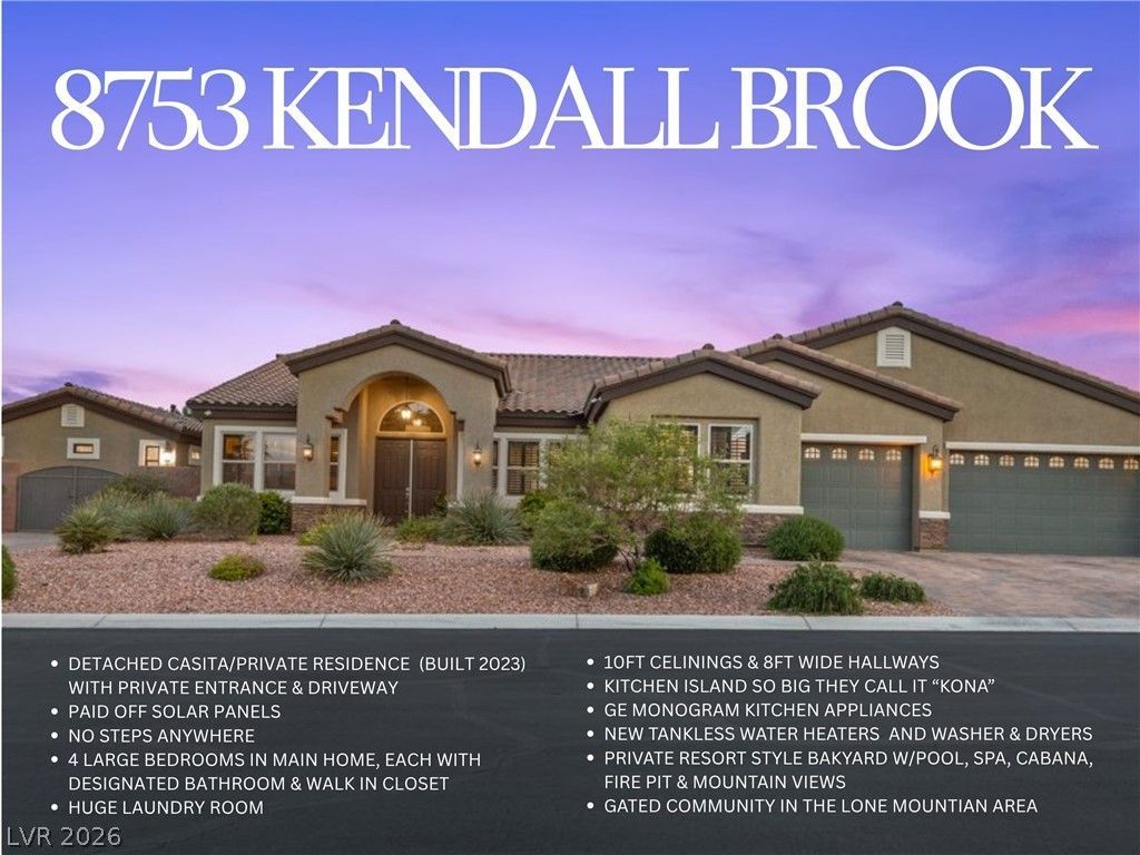 8753 Kendall Brook Circle, Las Vegas, NV 89149 Main Photo