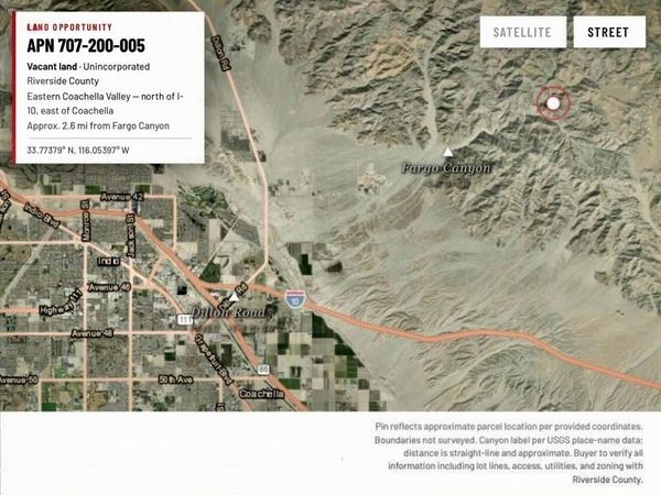 707200005 APN 10 Acres , Indio, CA 92203