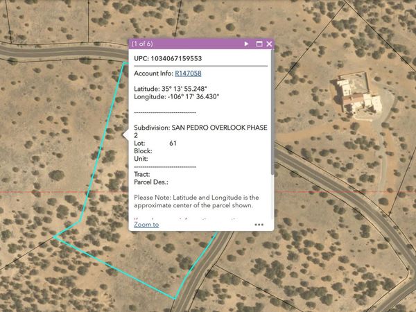San Pedro Overlook - Lot 61 , Sandia Park, NM 87047