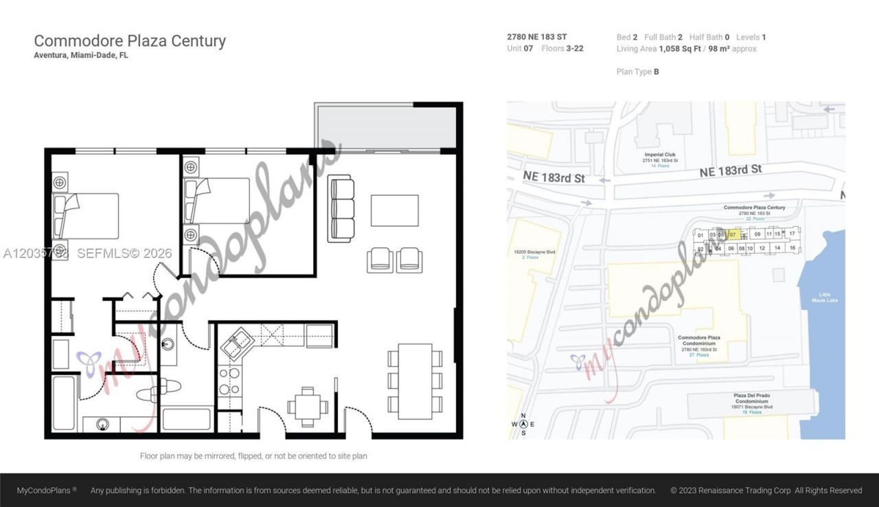 2780 NE 183rd St , Unit 1607, Aventura, FL 33160 Photo