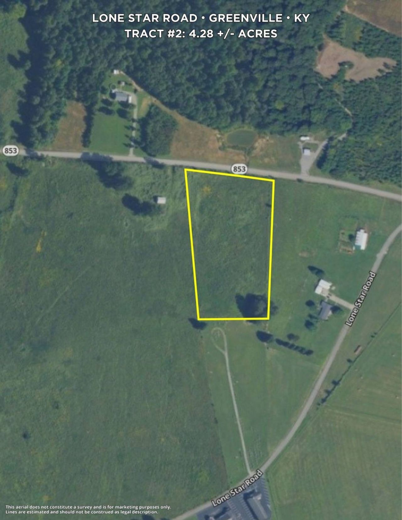 0 Lone Star Road/ State Route 853 , Tract #2, Unit Tract #2, Greenville, KY 42345 Main Photo