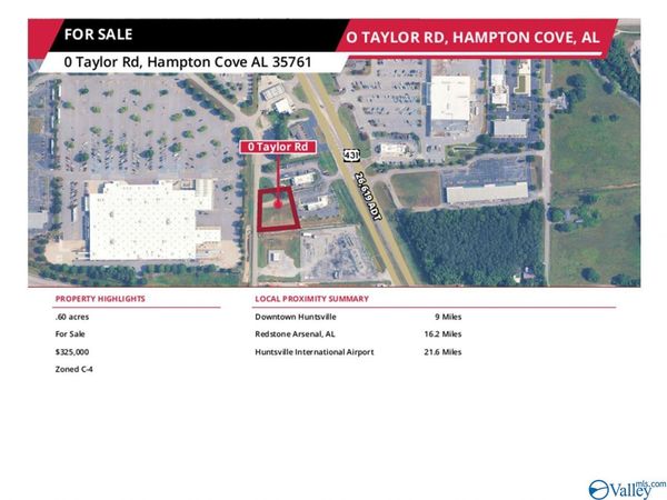 0 Taylor Road, Hampton Cove, AL 35761
