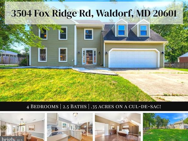 3504 FOX RIDGE ROAD, WALDORF, MD 20601