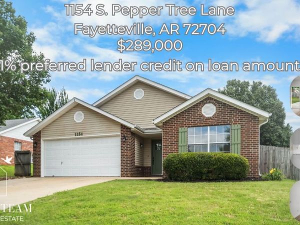 1154 S Pepper Tree Lane, Fayetteville, AR 72704