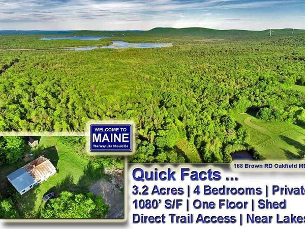 168 Brown Road , Oakfield, ME 04763