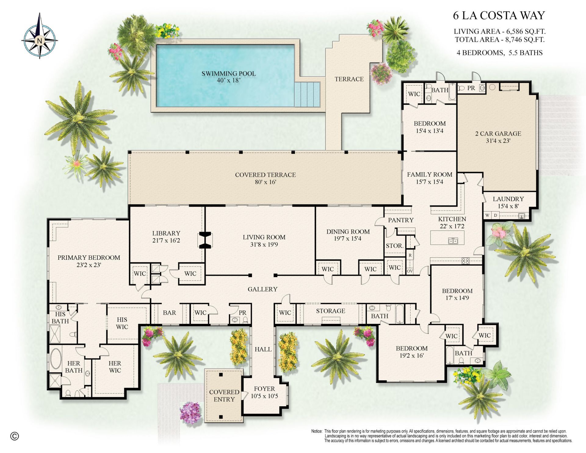 6 La Costa Way, Palm Beach, FL 33480 Photo