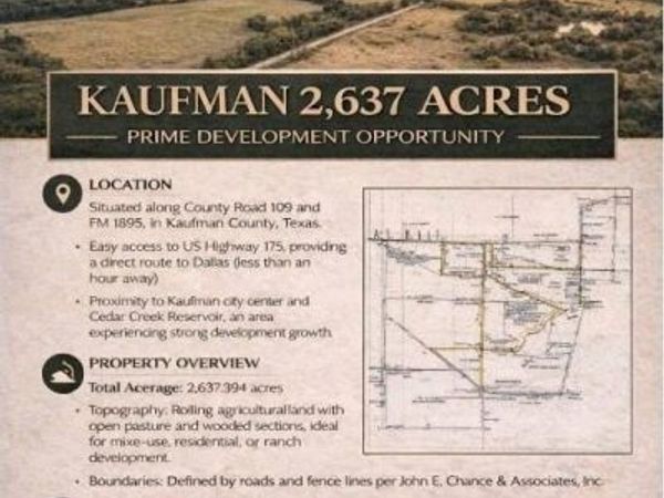 13358 CO RD 109, Kaufman, TX 75142