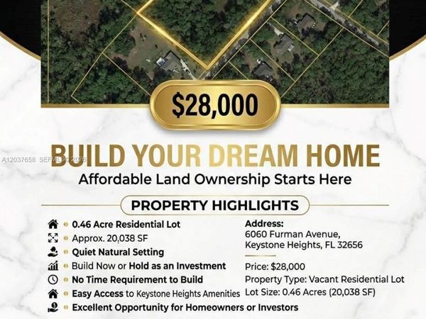 6060 FURMAN , Keystone Heights, FL 32656