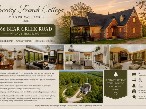 966 Bear Creek Road , Walnut Shade, MO 65771