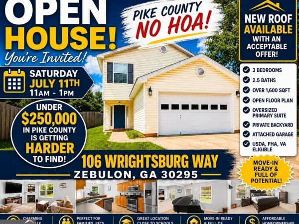 106 Wrightsburg Way, Zebulon, GA 30295