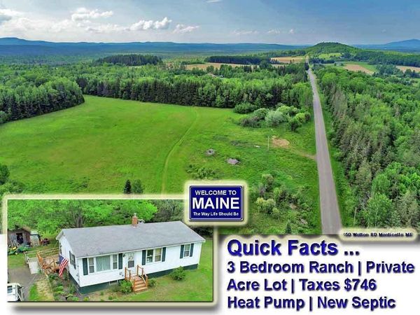 150 Wotton Road , Monticello, ME 04760