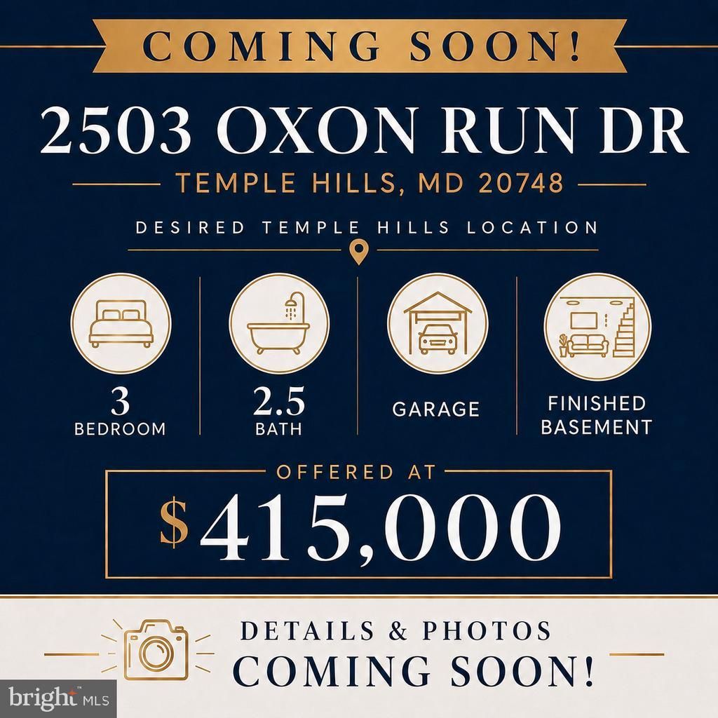 2503 OXON RUN DRIVE, TEMPLE HILLS, MD 20748