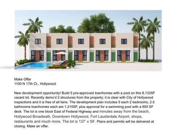 1100 N 17th Ct , Hollywood, FL 33020