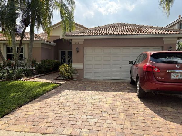 1412 NW 129th Terrace , Sunrise, FL 33323