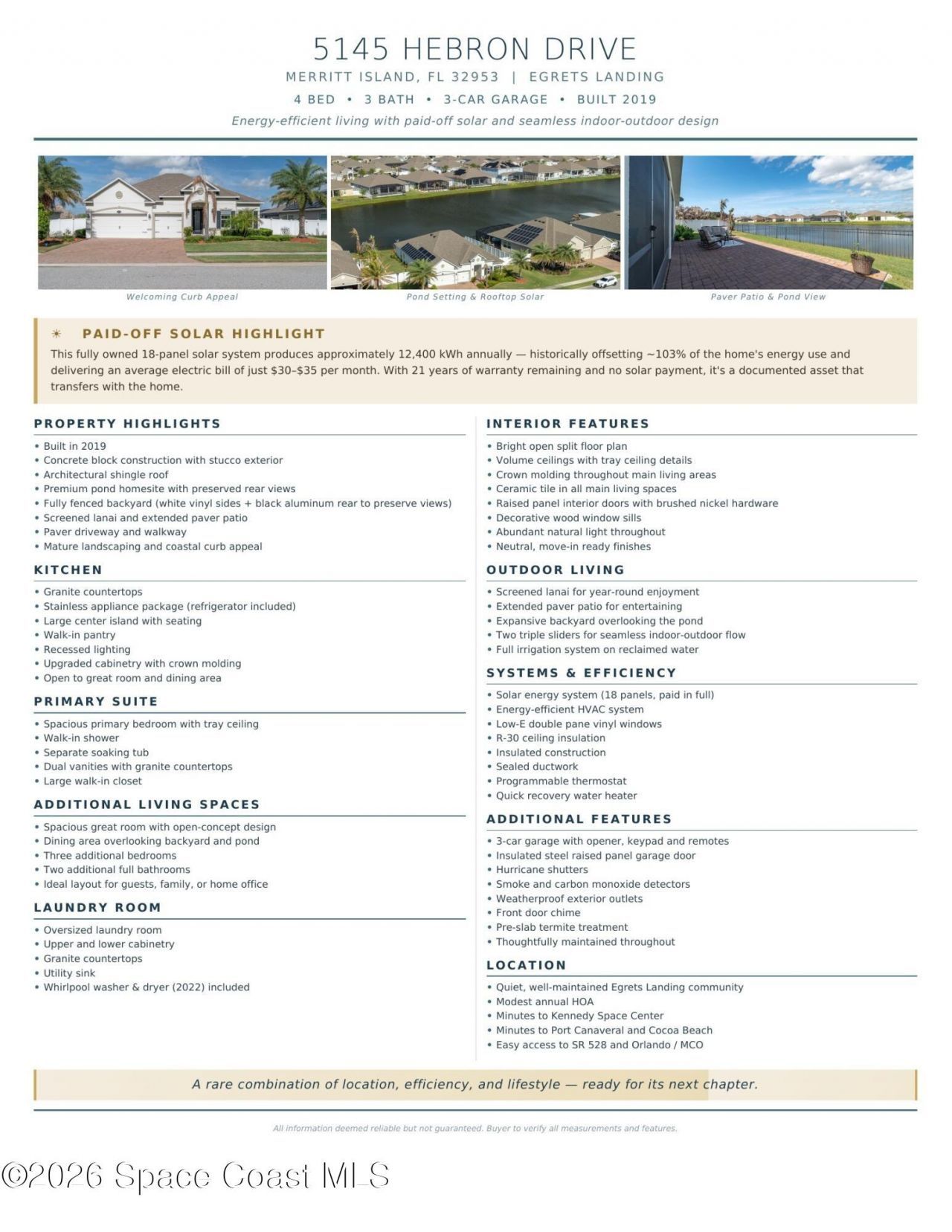 5145 Hebron Drive , Merritt Island, FL 32953 Photo