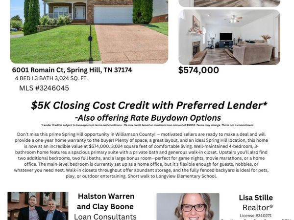 6001 Romain Ct, Spring Hill, TN 37174