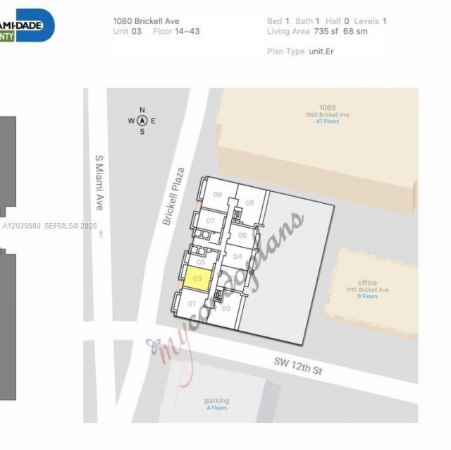 1080 Brickell Ave, Unit 4103, Miami, FL 33131 Photo