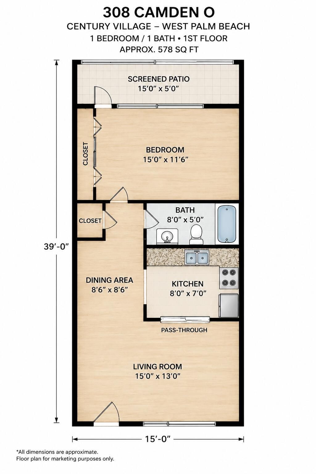 338 Camden O, West Palm Beach, FL 33417 Photo