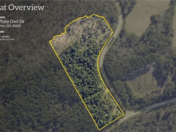 0 WHITE OWL Drive, Elberton, GA 30635