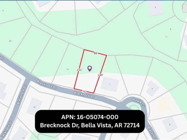 16-05074-000 Brecknock Drive , Bella Vista, AR 72714