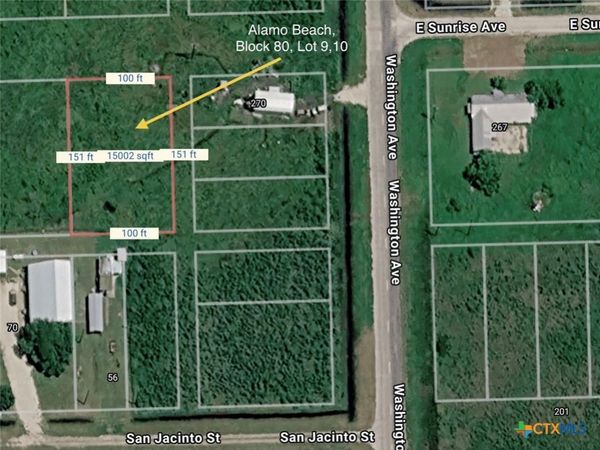 TBD ALAMO BEACH BLOCK 80, LOT 9,10 , Port Lavaca, TX 77979