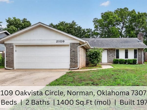 2109 Oakvista Circle, Norman, OK 73071