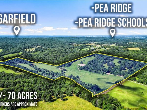 70 Acres Gann Ridge & Old Wire Road , Garfield, AR 72732