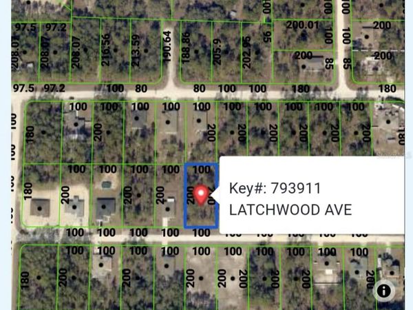LATCHWOOD AVE , WEEKI WACHEE, FL 34614
