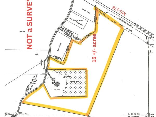 15 Acres Mississippi 178, Fulton, MS 38843