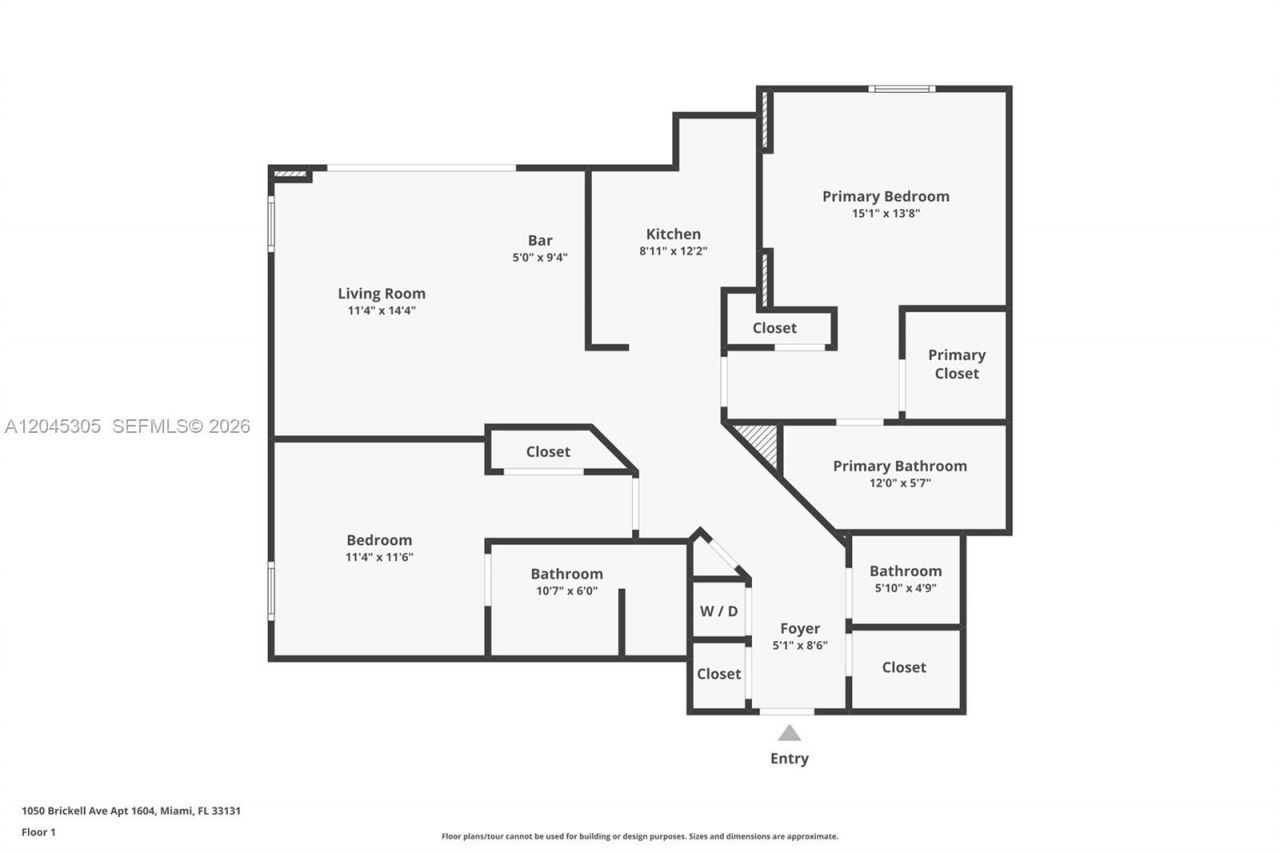 1050 Brickell Ave , Unit 3314, Miami, FL 33131 Photo